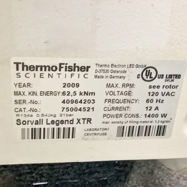 Sorvall Legend XTR Centrifuge - The Lab World Group