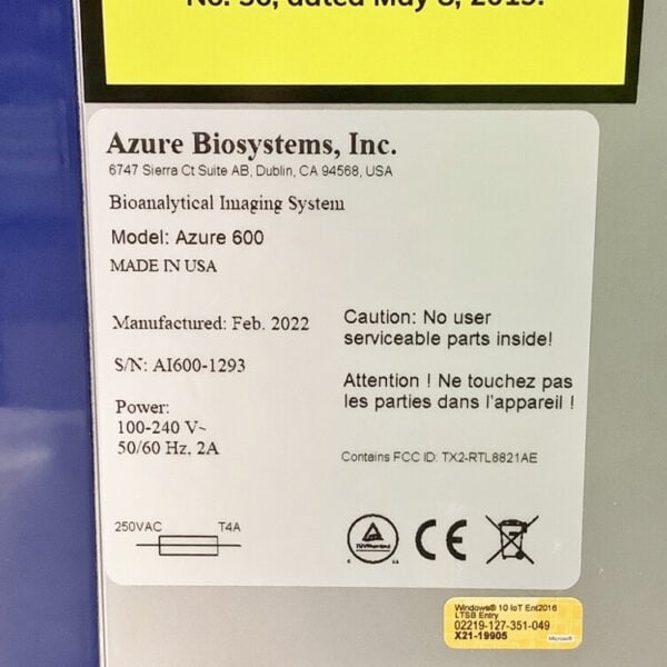 Azure Biosystems 600 Imager - The Lab World Group