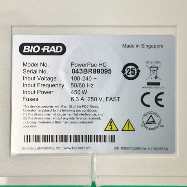 Biorad PowerPac HC Electrophoresis Power Supply