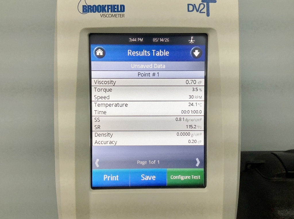 Brookfield DV2T Viscometer - The Lab World Group
